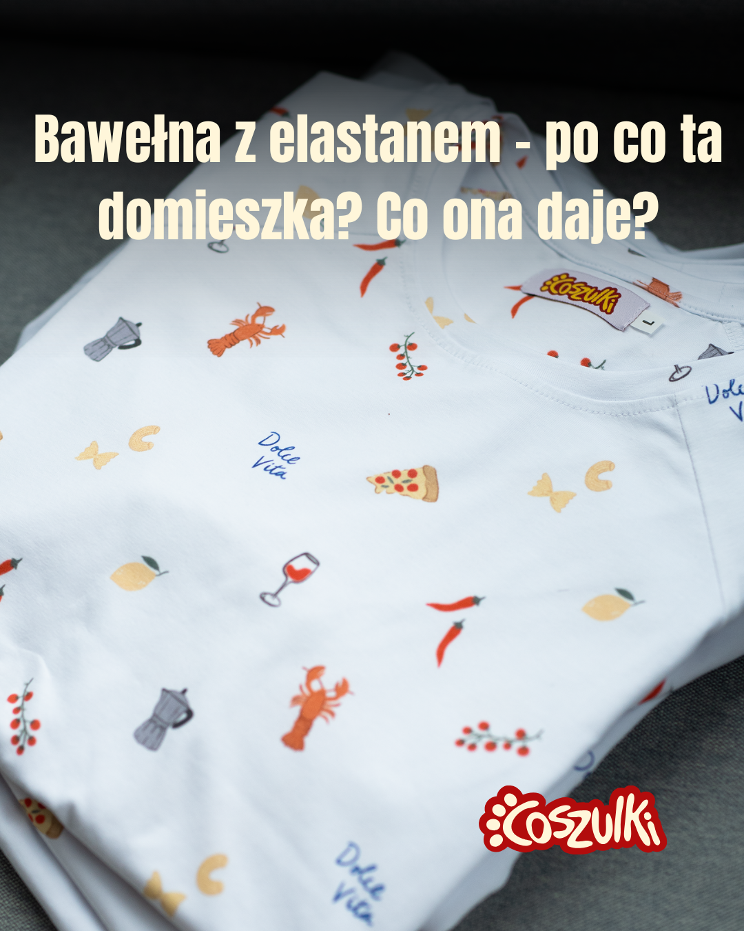Męska koszulka fullprint z bawełny z elastanem (96/4) – polska produkcja i gramatura 220g