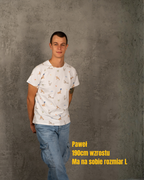 Coszulka foki męski t-shirt koszulka rozmiar l